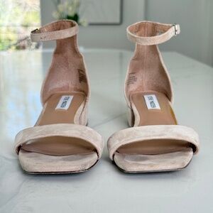 Steve Madden Nava Sandal in Nude Suede